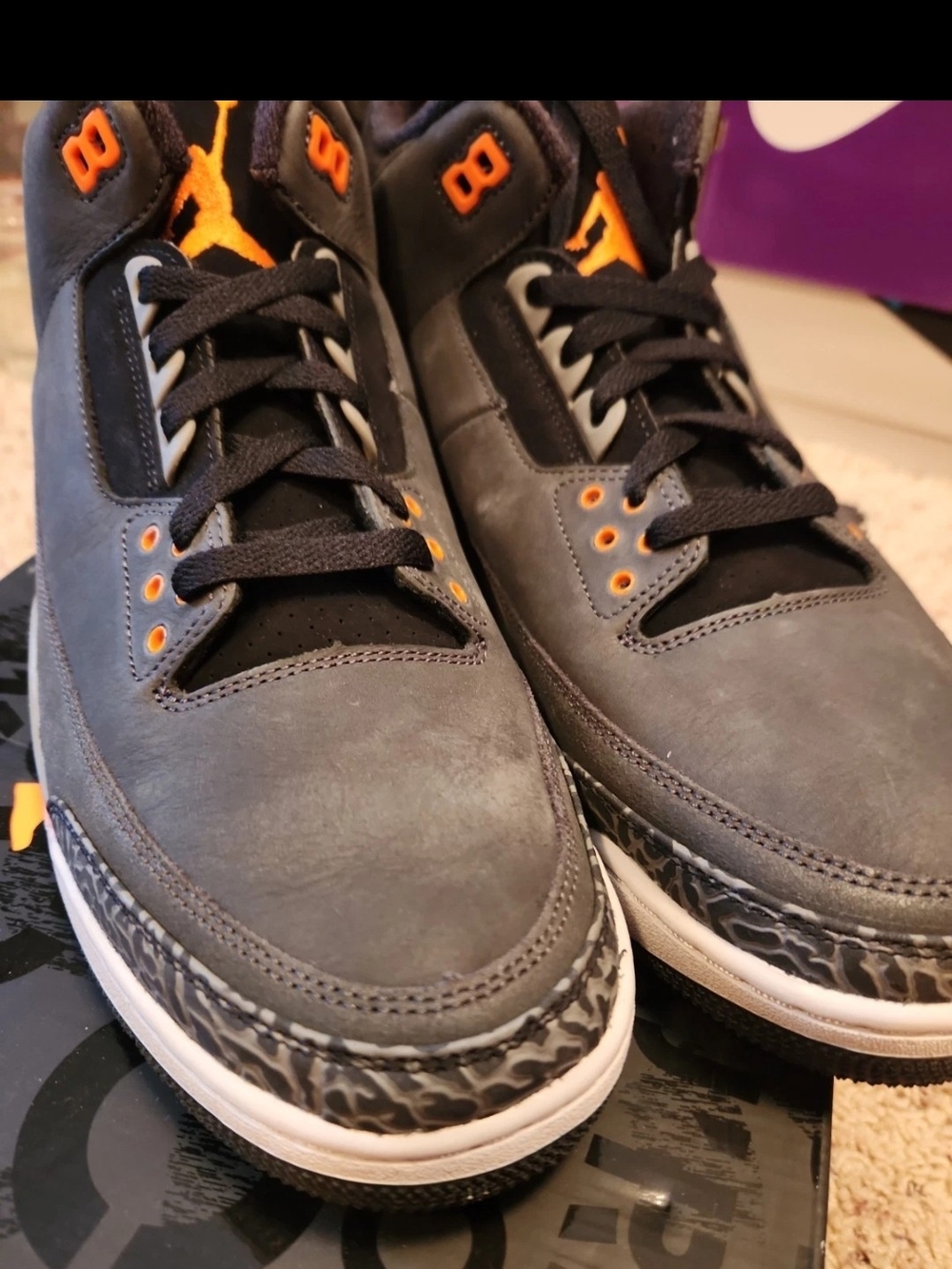 Size 14 Jordan 3 Retro 2023 Mid Fear, New In Box